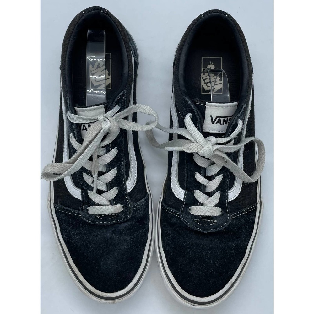 Vans Old Skool 508731 Classic Black Suede Skater Shoes Sneakers Size Youth 6.5